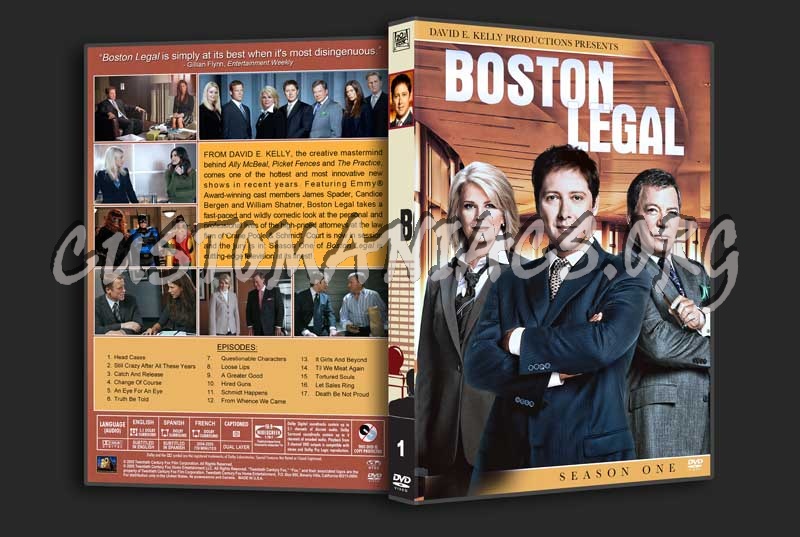 Boston Legal - The Complete Series (spanning spine) dvd cover