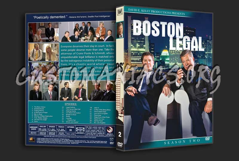 Boston Legal - The Complete Series (spanning spine) dvd cover