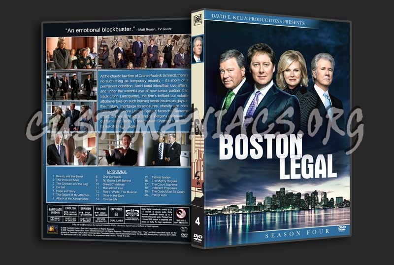 Boston Legal - The Complete Series (spanning spine) dvd cover