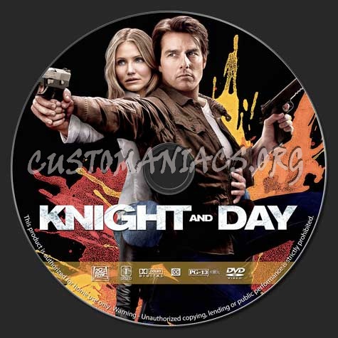 Knight and Day dvd label