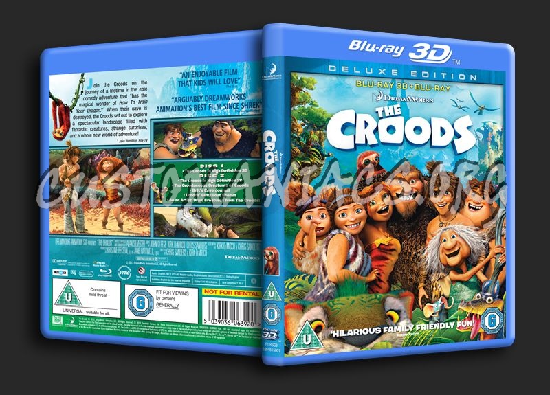 The Croods 3D blu-ray cover