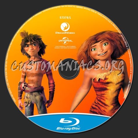 The Croods blu-ray label