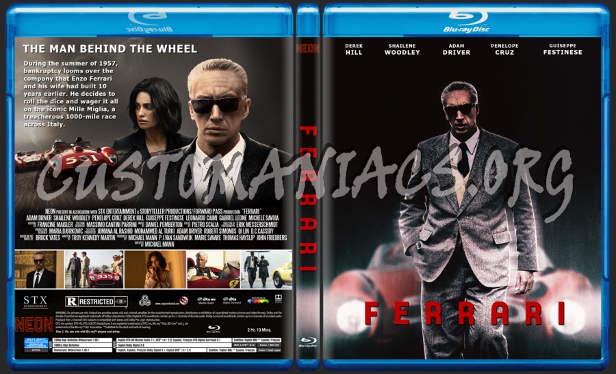 Ferrari blu-ray cover