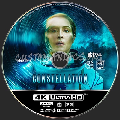 Constellation (2024 Season 1) UHD Blu-ray Custom label blu-ray label