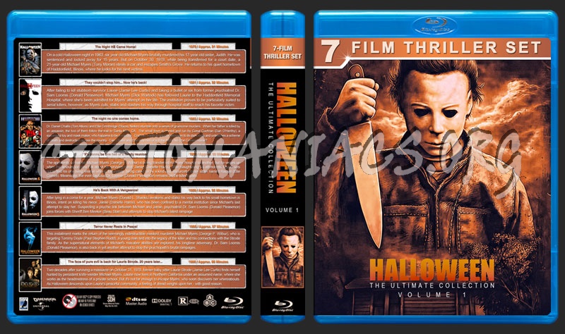 Halloween: The Ultimate Collection - Volume 1 blu-ray cover