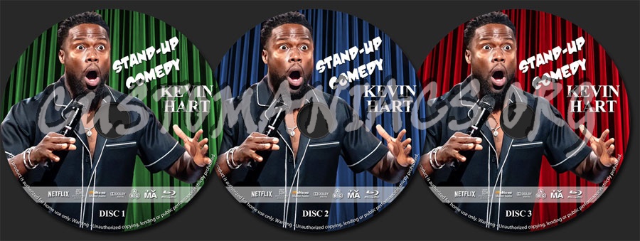 Kevin Hart Stand Up Comedy Collection blu-ray label