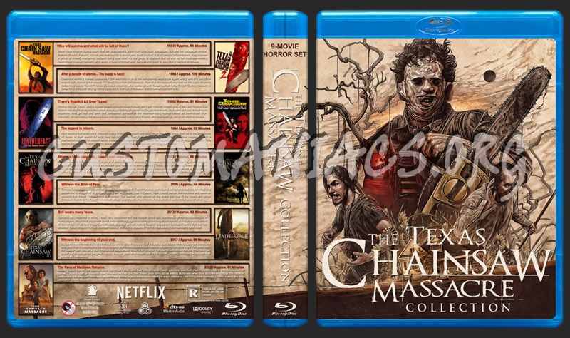 The Texas Chainsaw Massacre Collection (9) blu-ray cover