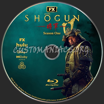 SHOGUN (2024) Blu-ray Label blu-ray label