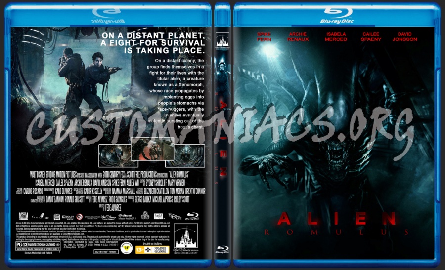 Alien Romulus blu-ray cover