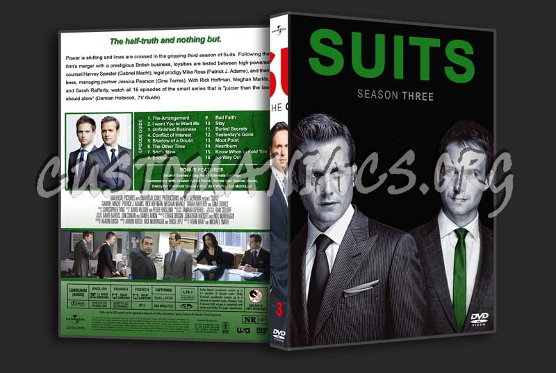 Suits  - The Complete Series (spanning spine) dvd cover