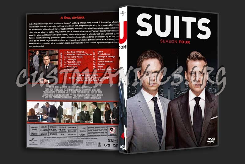 Suits  - The Complete Series (spanning spine) dvd cover