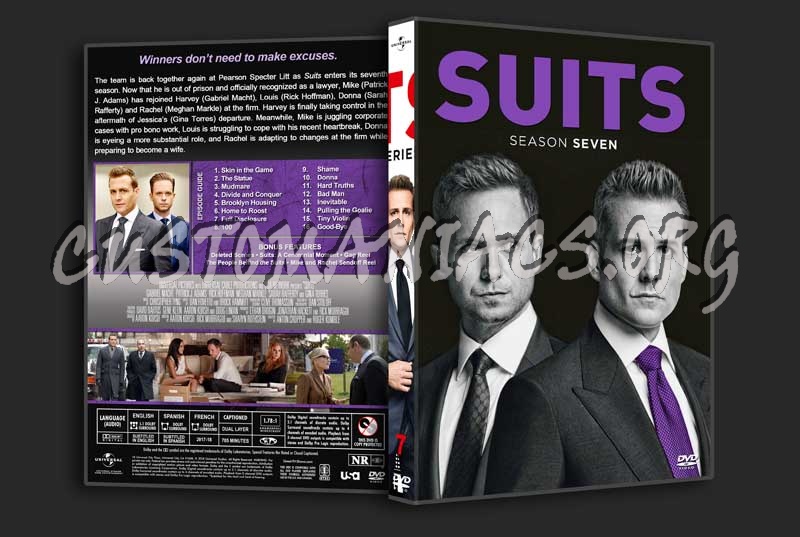 Suits  - The Complete Series (spanning spine) dvd cover