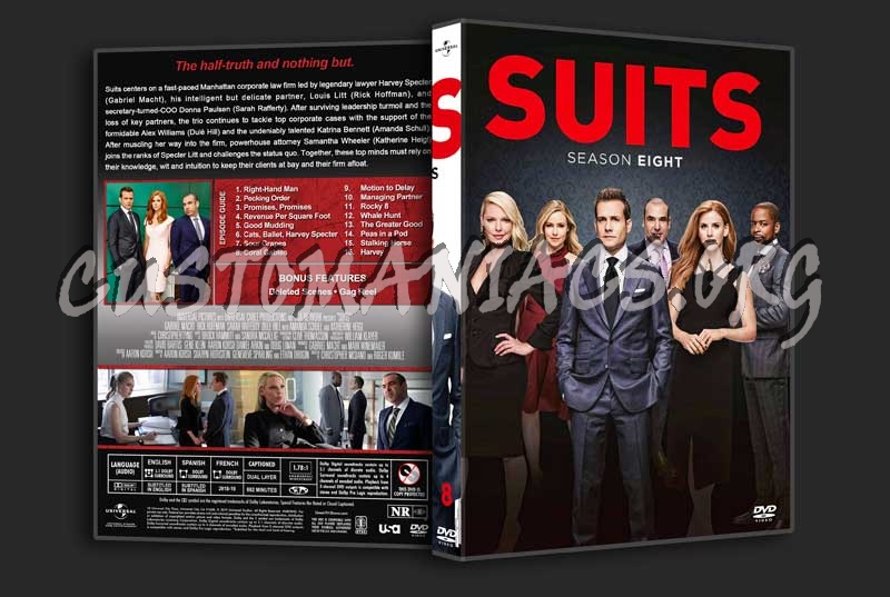 Suits  - The Complete Series (spanning spine) dvd cover