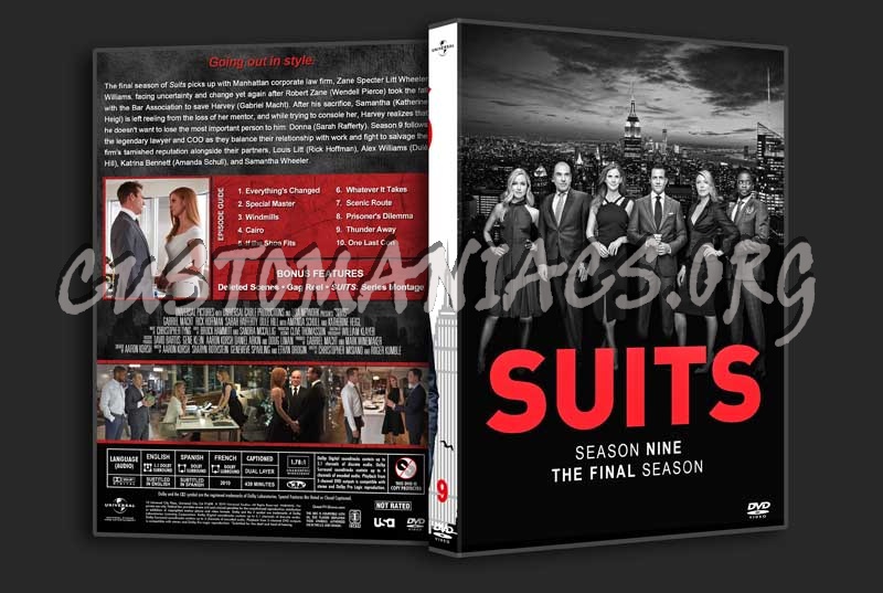 Suits  - The Complete Series (spanning spine) dvd cover