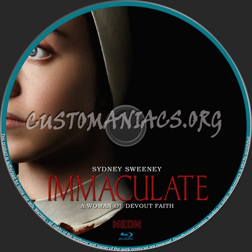 Immaculate blu-ray label