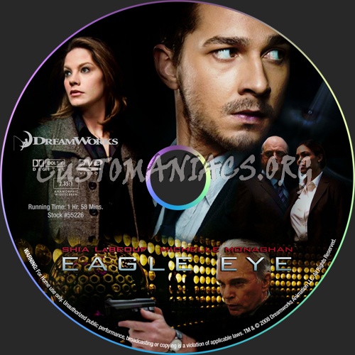 Eagle Eye dvd label