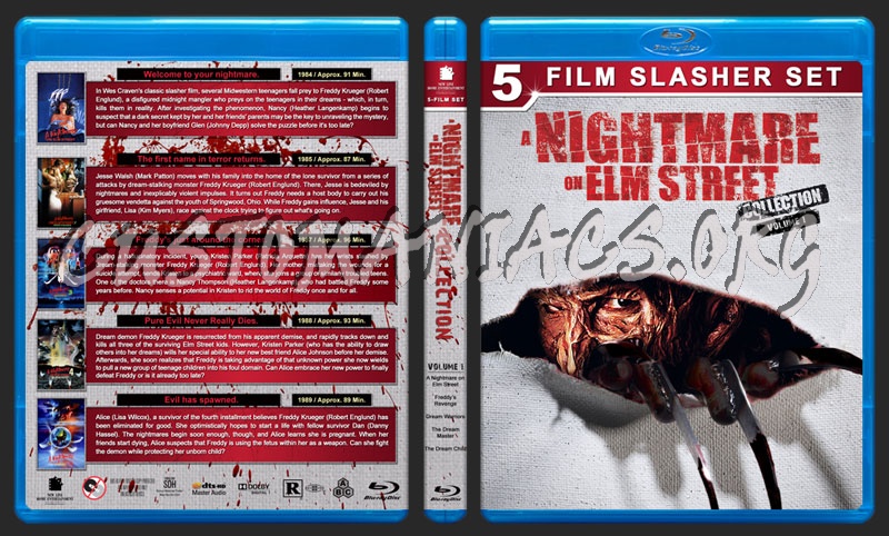 A Nightmare on Elm Street Collection - Volume 1 blu-ray cover