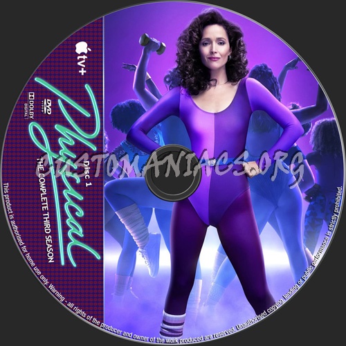 Physical Season 3 dvd label