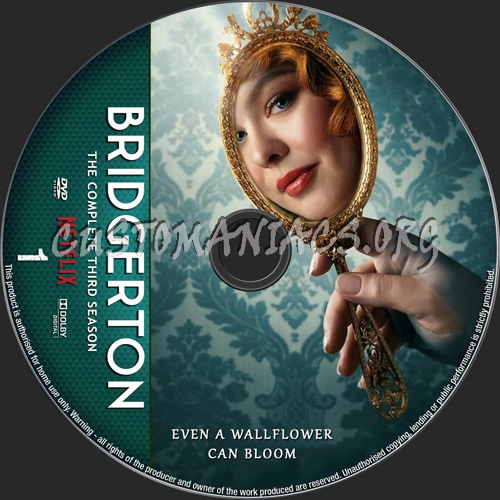 Bridgerton Season 3 dvd label