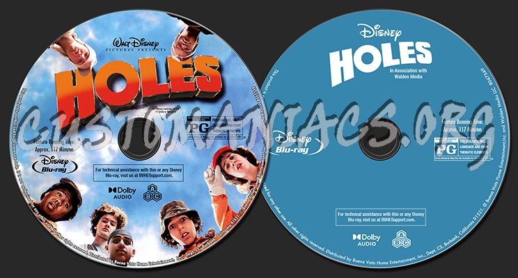 Holes blu-ray label