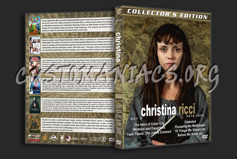 Christina Ricci Film Collection - Set 9 (2014-2020) dvd cover