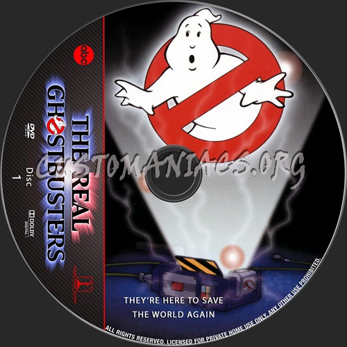 The Real Ghostbusters dvd label