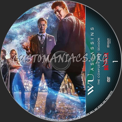 Wu Assassins Season 1 dvd label