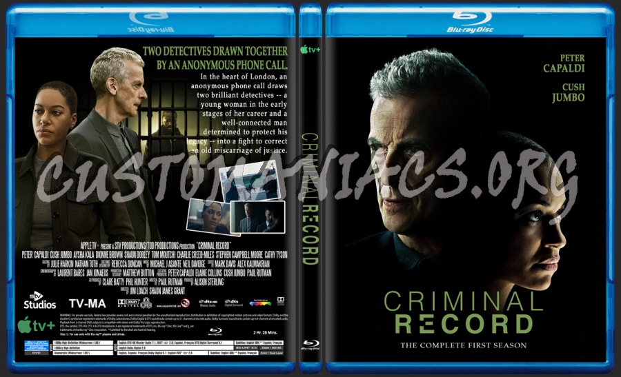 Criminal Record Season 1 blu-ray cover