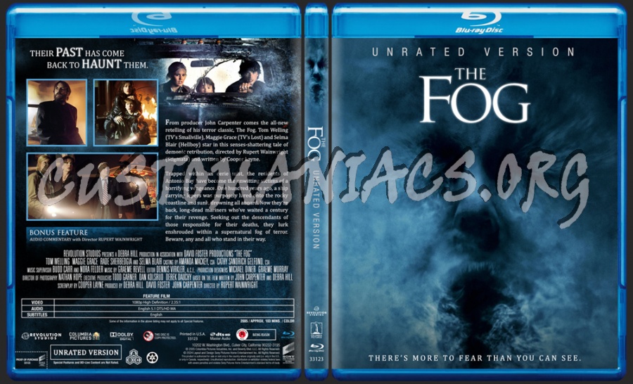 The Fog (2005) Unrated blu-ray cover