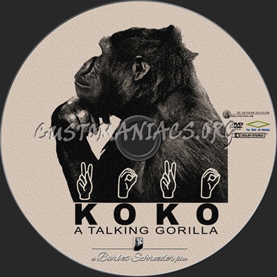 Koko A Talking Gorilla dvd label