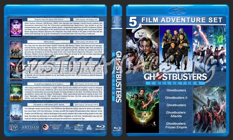 Ghostbusters Collection blu-ray cover