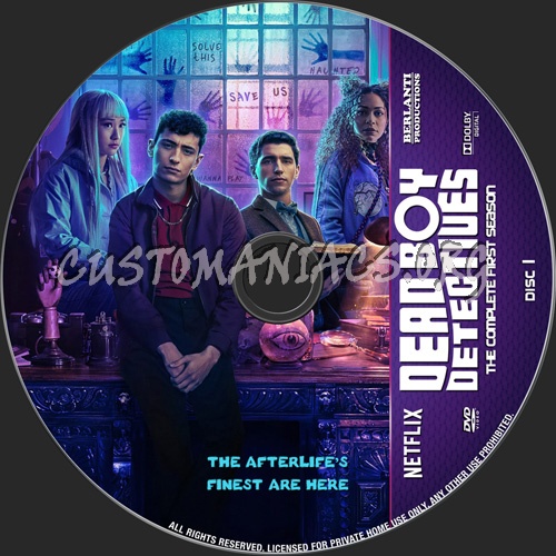 Dead Boy Detectives Season 1 dvd label