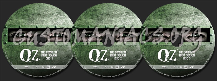 OZ - Season 1 dvd label