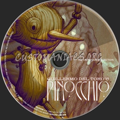 1201 - Guillermo del Toro's Pinocchio (2022) dvd label