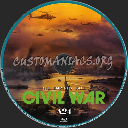 Civil War blu-ray label