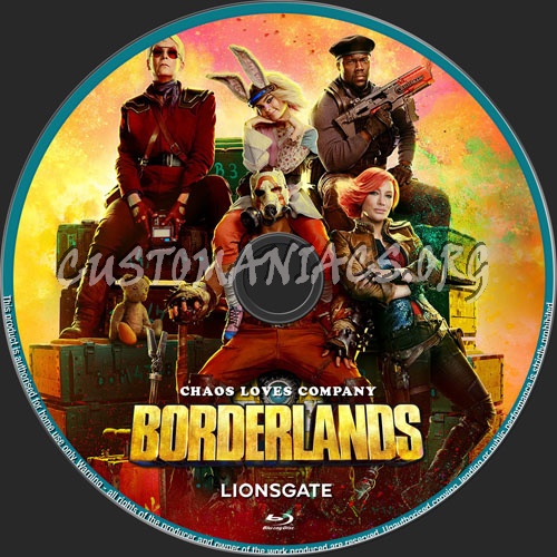 Borderlands blu-ray label