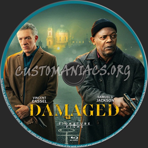 Damaged blu-ray label