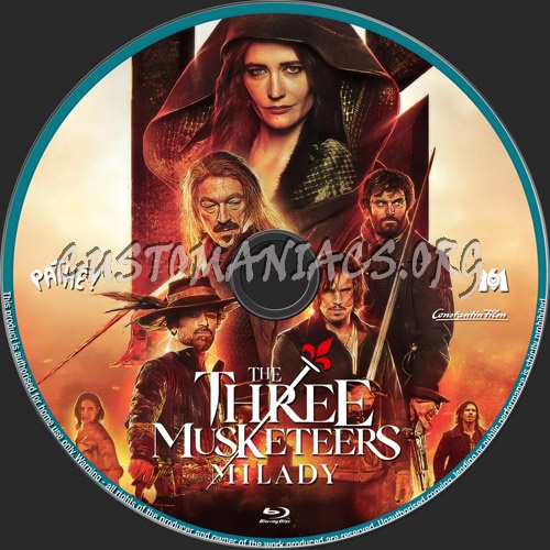 The Three Musketeers Milady blu-ray label