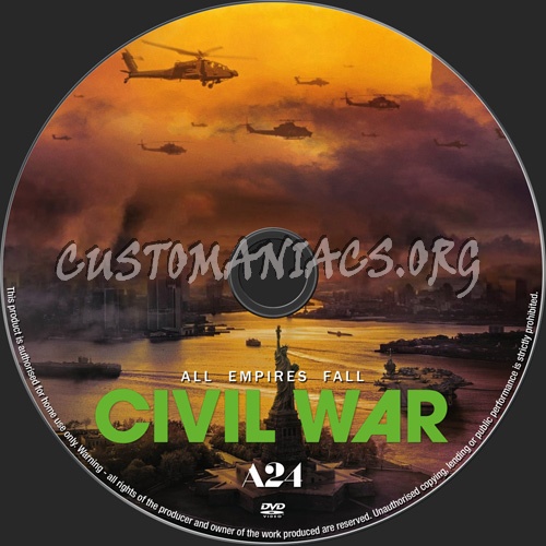 Civil War dvd label