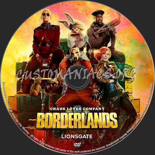 Borderlands dvd label