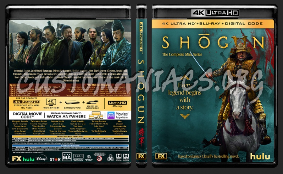 Shogun (2024) 4K Ultra HD Cover blu-ray cover