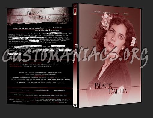 The Black Dahlia dvd cover