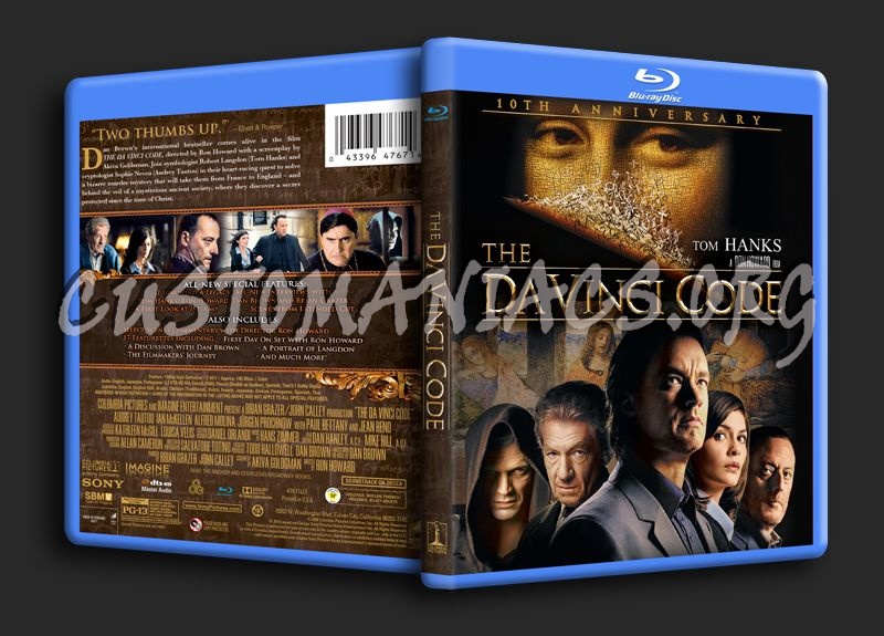 The Da Vinci Code blu-ray cover