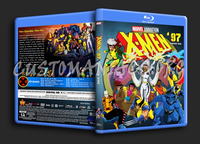 X-Men 97 - Season 1 (2024) blu-ray cover