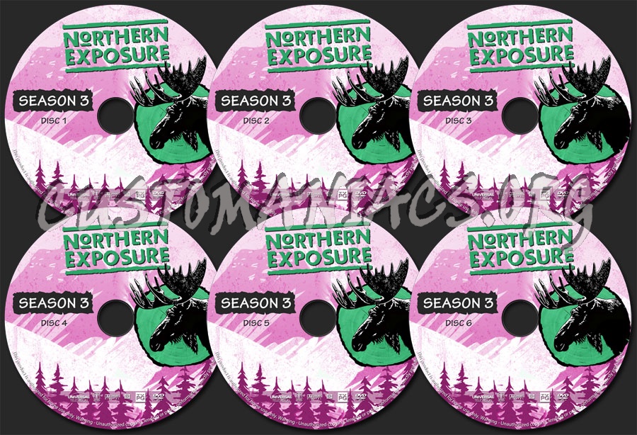 Northern Exposure - Season 3 dvd label