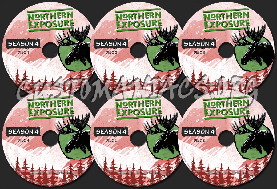 Northern Exposure - Season 4 dvd label