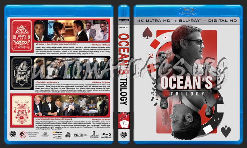 Oceans Trilogy (4K) blu-ray cover