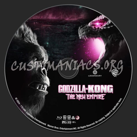 Godzilla x Kong - The New Empire blu-ray label