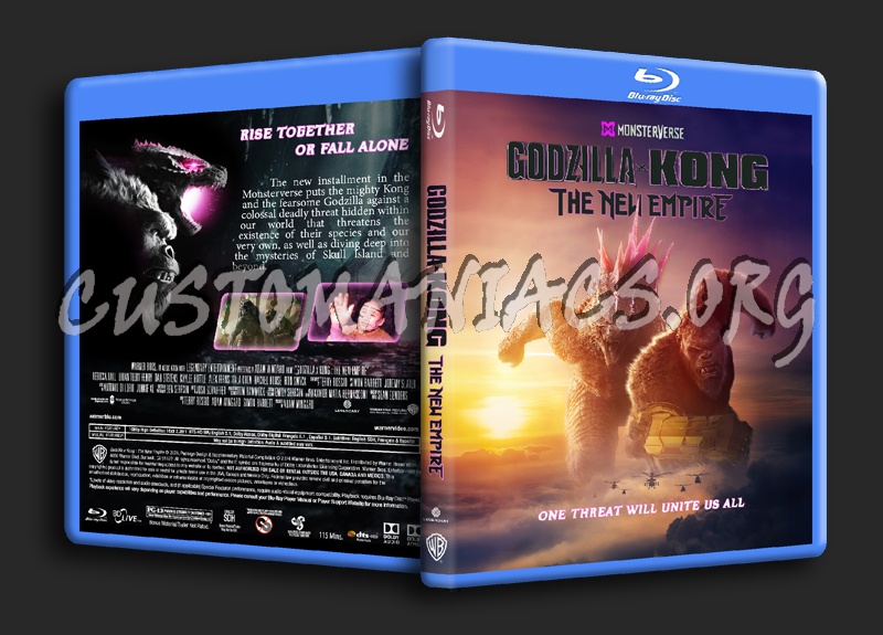 Godzilla x Kong - The New Empire (2024) blu-ray cover