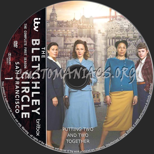 The Bletchley Circle San Fransisco Season 1 dvd label